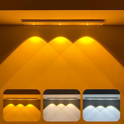 LED Motion Sensor Cabinet Light — Auto On/Off, USB Rechargeable